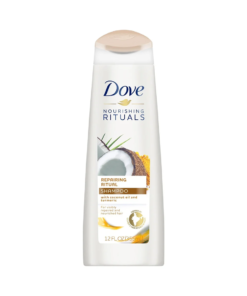 Dove Nourishing Rituals, Repairing Ritual Shampoo, With Coconut Oil & Turmeric, For Nourished Hair, 12 FL.OZ (355ml)