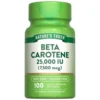 Beta Carotene 25,000 IU 100 Softgels