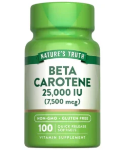 Beta Carotene 25,000 IU 100 Softgels