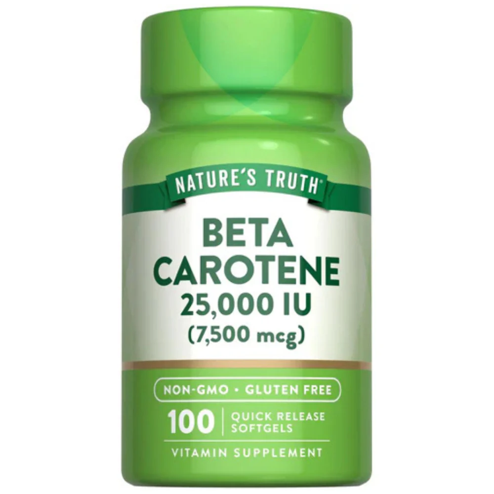 Beta Carotene 25,000 IU 100 Softgels