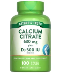CALCIUM CITRATE 630 MG 100 Coated Caplets