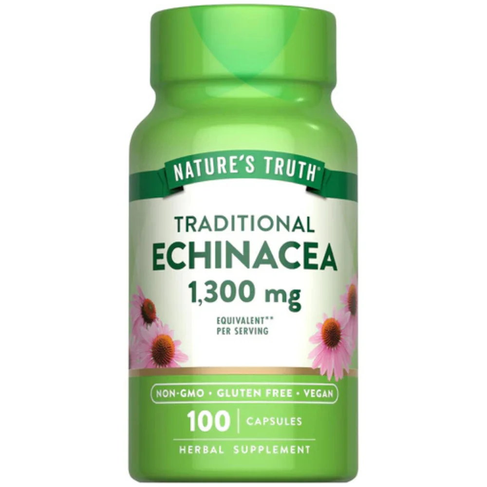 ECHINACEA 1,300 MG 100 Capsules