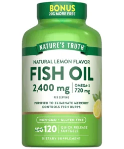 FISH OIL 2,400 MG | Lemon Flavor120 Softgels