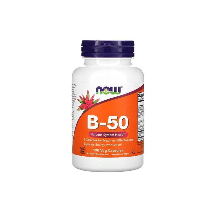 NOW Foods B-50 Nervous System Health 100 Capsules