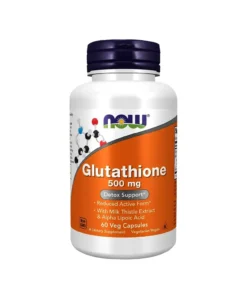 NOW Foods Glutathione 500 mg 60 Veg Capsules