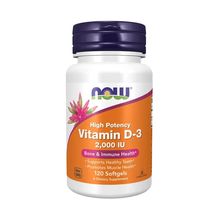 NOW Foods High Potency Vitamin D-3 2000 Iu 120 Softgels