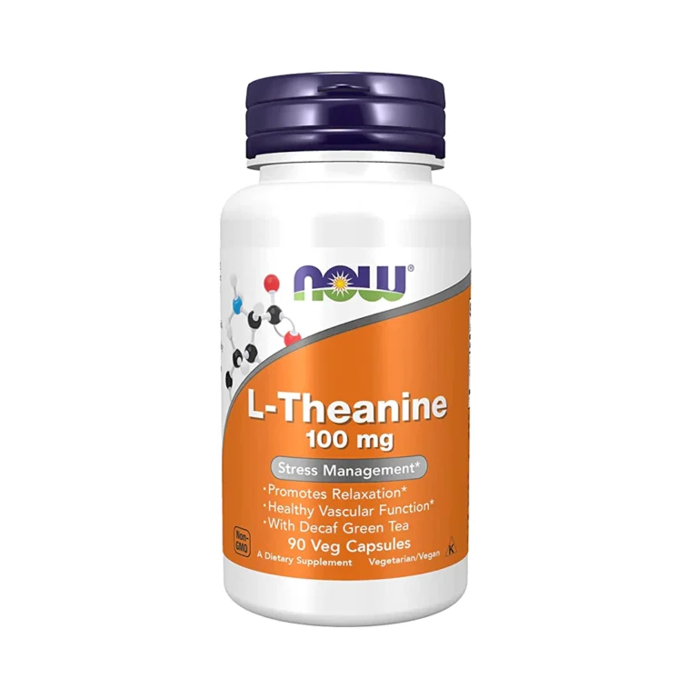 NOW Foods L-Theanine 100 Mg 90 Veg Capsules