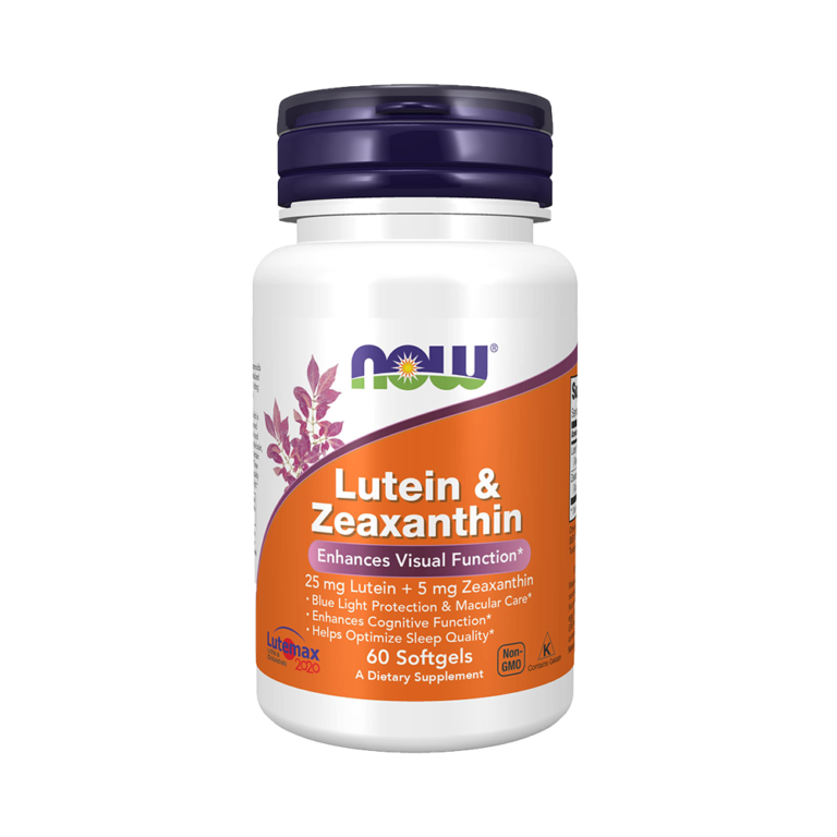 NOW Foods Lutein & Zeaxanthin Enhances Visual Function Macular Care 60 Softgels