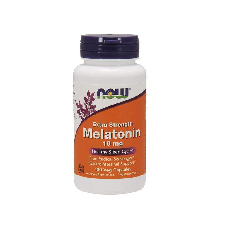 NOW Foods Melatonin Extra Strength 10mg 100 Veg Capsules