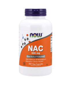 NOW Foods NAC 600mg With Selenium & Molybdenum, Supports Celcular Health, Free Radical Protection, 250 Veg Capsules