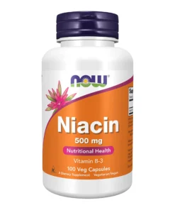 Now Foods Niacin 500 mg Nutritional Health Vitamin B 3 100 Veg Capsules