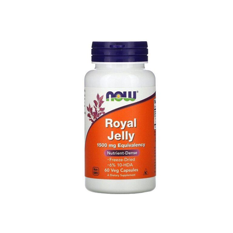 NOW Foods Royal Jelly 1500 mg Equivalency 60 Veg Capsules