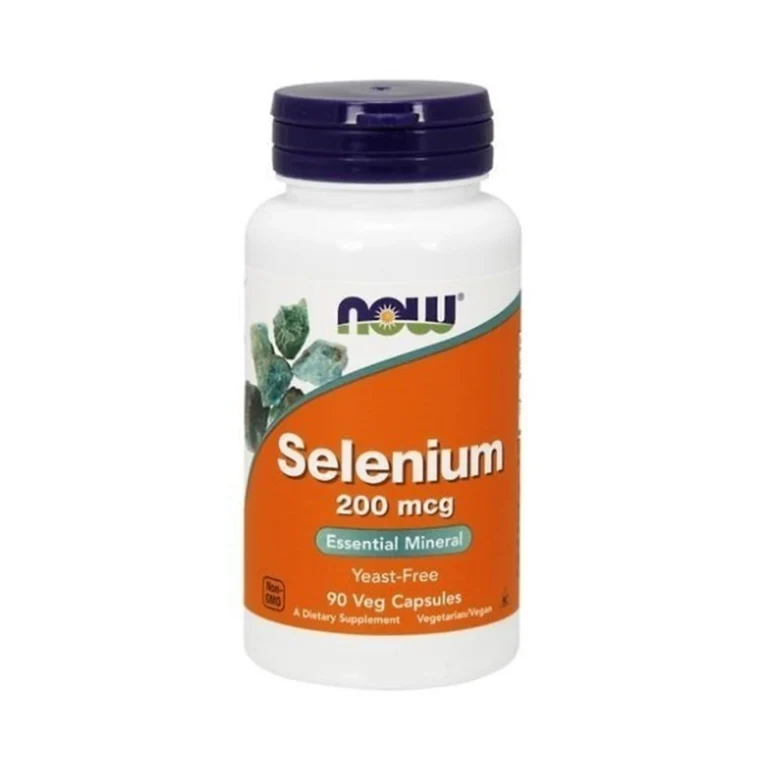 Now Foods Selenium 200 Mcg Essential Mineral Yeast Free, Dietary Supplement 90 Veg Capsules