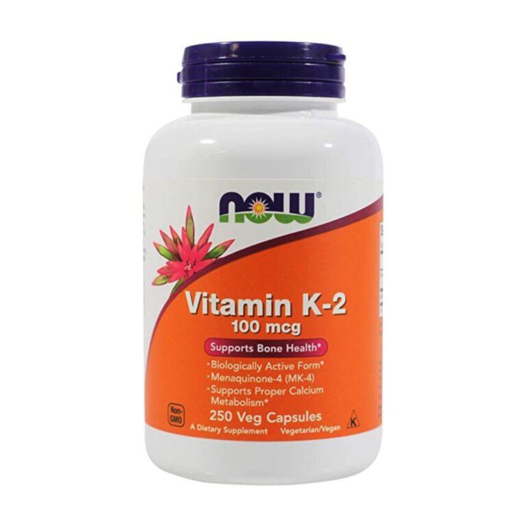 NOW Foods Vitamin K-2 100 mcg, 250 Veg Capsules