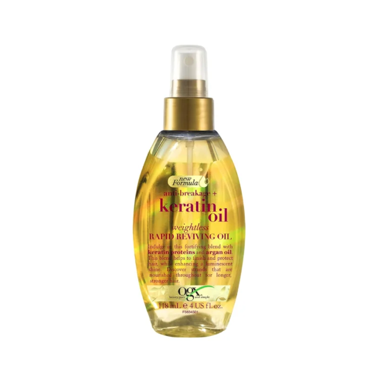 OGX Anti-Breakage Strengthening Keratin Hair Oil for Damaged Hair, 118 ml