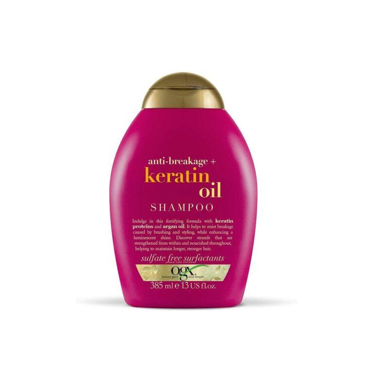 OGX Keratin Oil Shampoo with Anti-breakage Formula, 13 fl. oz. (385 ml)