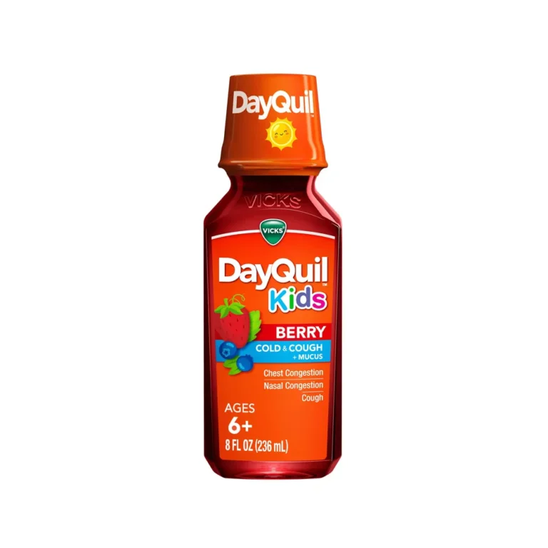 Vicks DayQuil Kids Berry Cold & Cough + Mucus (Ages 6+) 8 Fl Oz