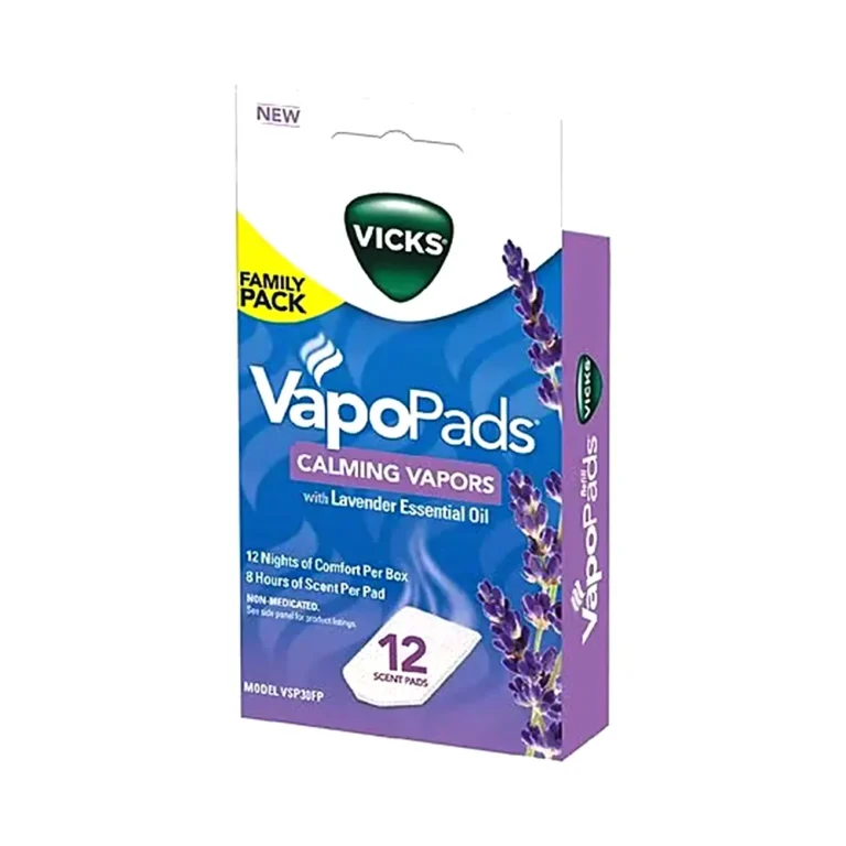 Vicks Family Pack VapoPads Calming Vapors Lavender Essential Oil 12 Scent Pads