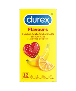 Durex Coloured Flavoured Condoms 12 Condoms