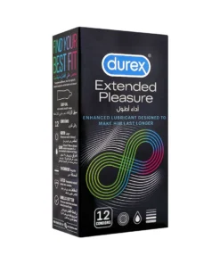 Durex Extended PLeasure Enhanced Lubricant Designed To Make Him Last Longer 12 Condoms