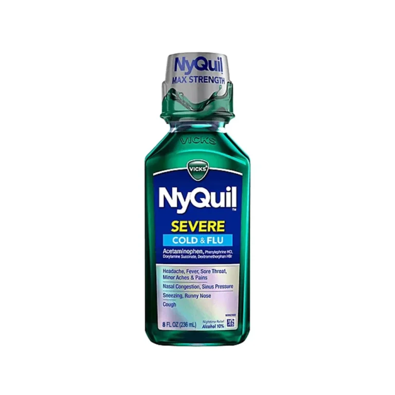 Vicks NyQuil Severe Cold & Flu Relief Liquid Acetaminophen 8 Fl Oz