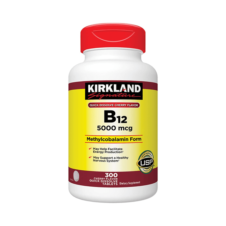 Kirkland Signature B12 5000mcg Methylcobalamin Form, 300 Tablets