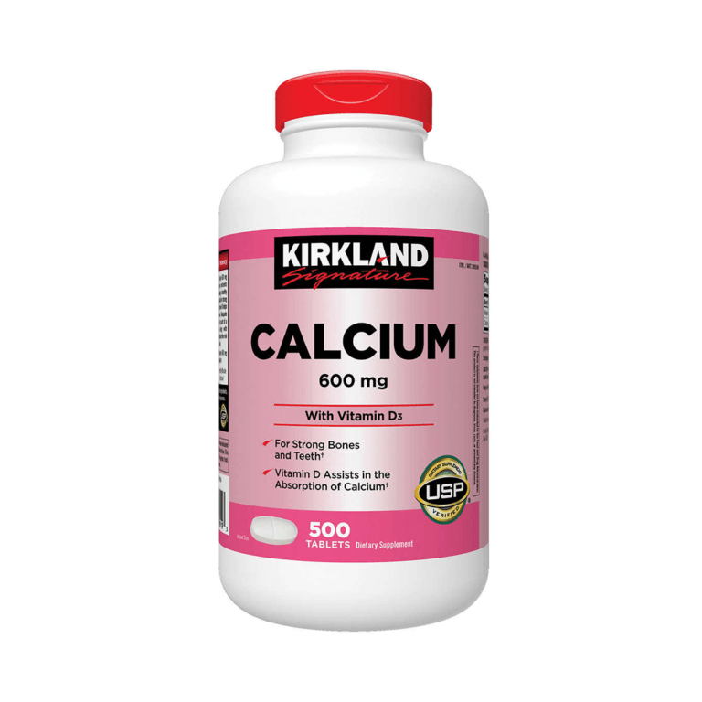 Kirkland Signature Calcium 600 mg With Vitamin D3, 500 Tablets