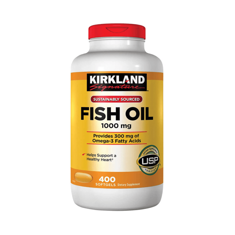 Kirkland Signature Sustainably Sourced Fish Oil 1000 Mg Provides 300 Mg Of Omega-3 Fatty Acid, 400 Softgels