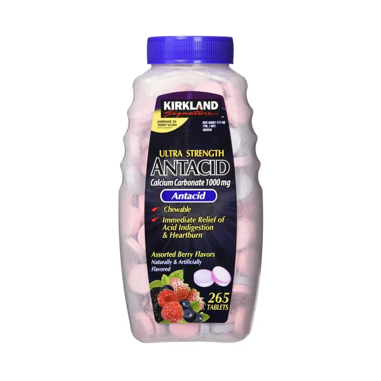 Kirkland Ultra Strength Antacid Calcium Carbonate 1000mg 265 Tablets