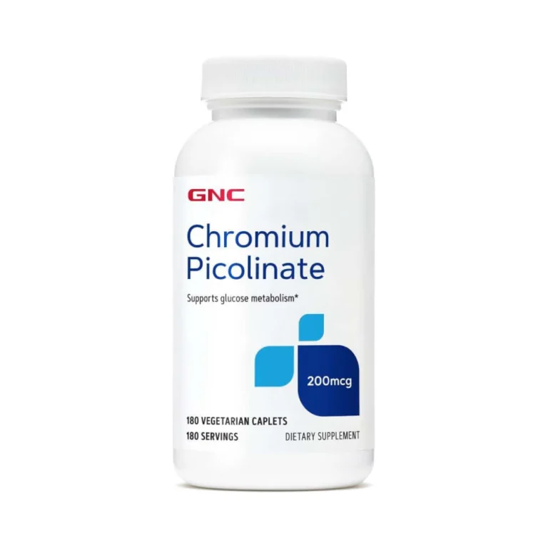 Gnc Chromium Picolinate 200 Mcg 180 Vegetarain Caplets