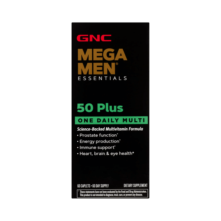 GNC Mega Men Essentials 50 Plus One Daily Multi 60 Caplets