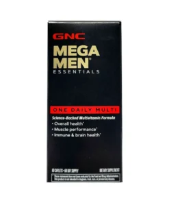 GNC Mega Men Essentials, One Daily Multi, Science-Backed Multivitamin Formula, 60 Caplets
