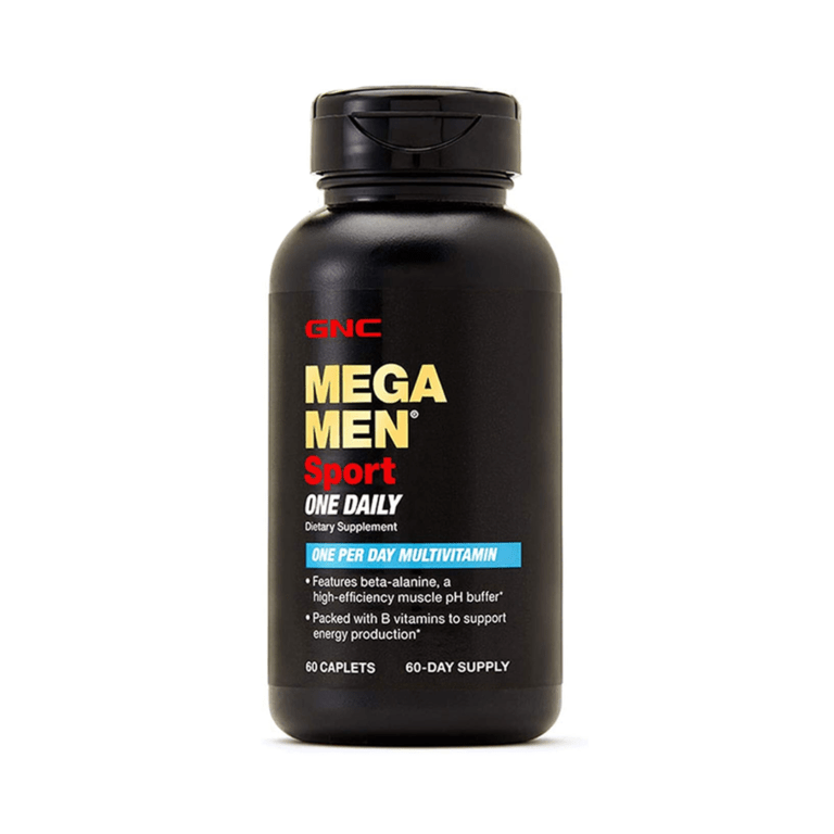 GNC Mega Men Sport One Daily Multivitamin, Features Beta- Alanine, 60 Caplets