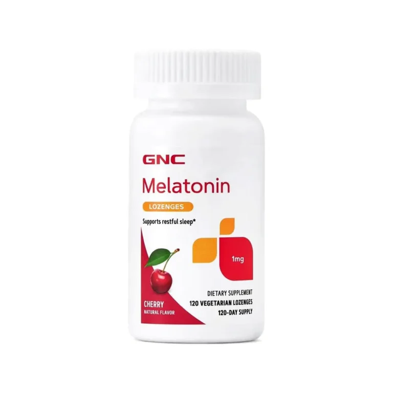 Gnc Melatonin Lozenges Supports Restful Sleep Cherry Natural Flavor 1Mg 120 Vegetarian Lozenges