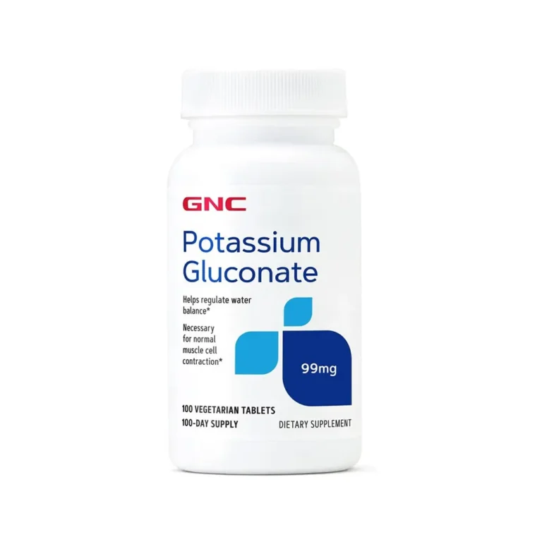 Gnc Potassium Gluconate 99 Mg 100 Vegetarian Tablets