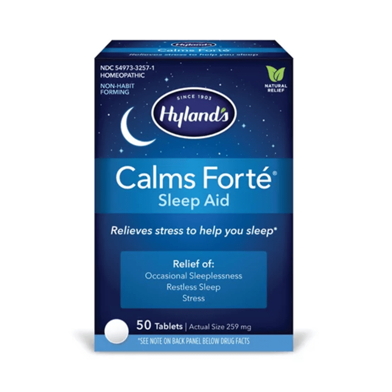 Hylands Calms Forte Sleep Aid, Relieves Stress 50 Tablets