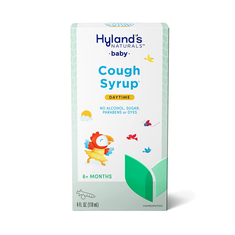 Hylands Naturals Baby Cough Syrup Daytime, No Alcohol, Sugar & DYES, Ages 6+ Month 4 FL.OZ (118ml) expiry (30/3/2024)