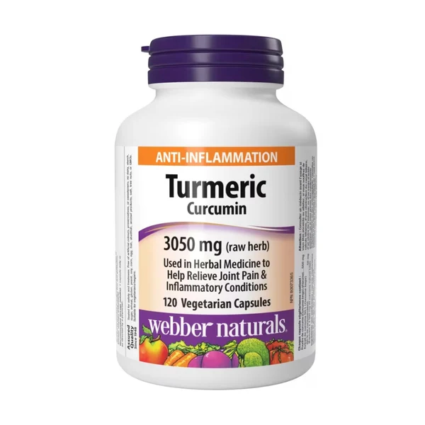 Webber Naturals Turmeric Curcumin 3050mg, 120 Ct