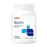 GNC Biotin, 5000 mcg 120 Capsules