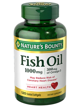 Nature’s Bounty Fish Oil 1000 MG 300 MG Of Omega-3 Softgels